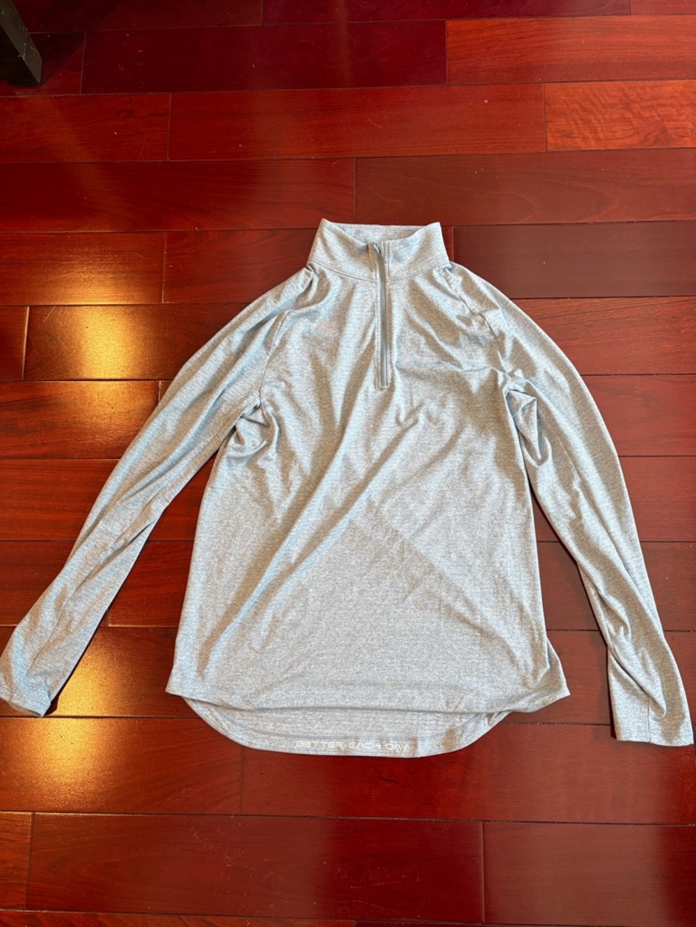 Lululemon Drysense Half Zip light blue - Heathered Chambray - Large